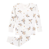 Pyjama deux-pièces pour bébé garçon et bébé fille par Petit Lem | 22FRG27419 101-OFFWHITE | Boutique Flos, vêtements mode pour bébés et enfants