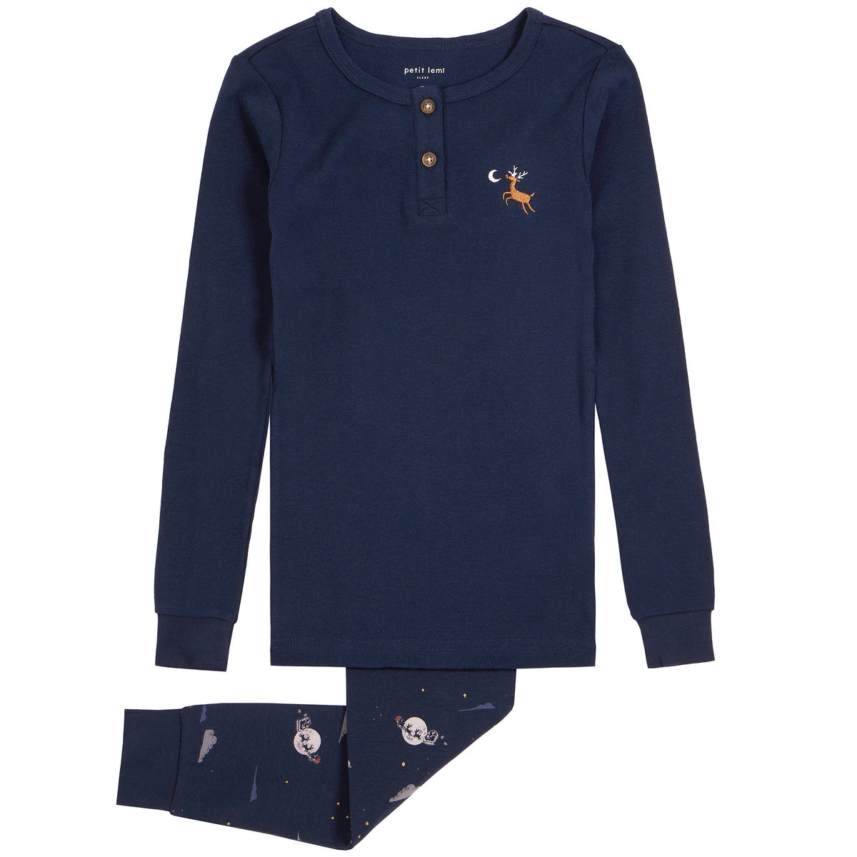 Pyjama pour enfant garçon par Petit Lem | 22HRS61409 604-NAVY | Boutique Flos, vêtements mode pour bébés et enfants