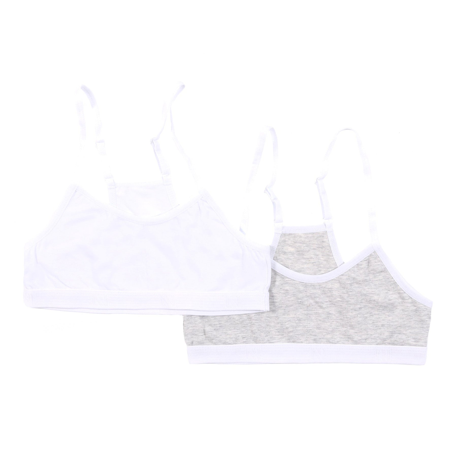 2 bralettes Nanö pour enfant fille - BBRA02 Blanc - Boutique Flos, vêtements pour bébés et enfants