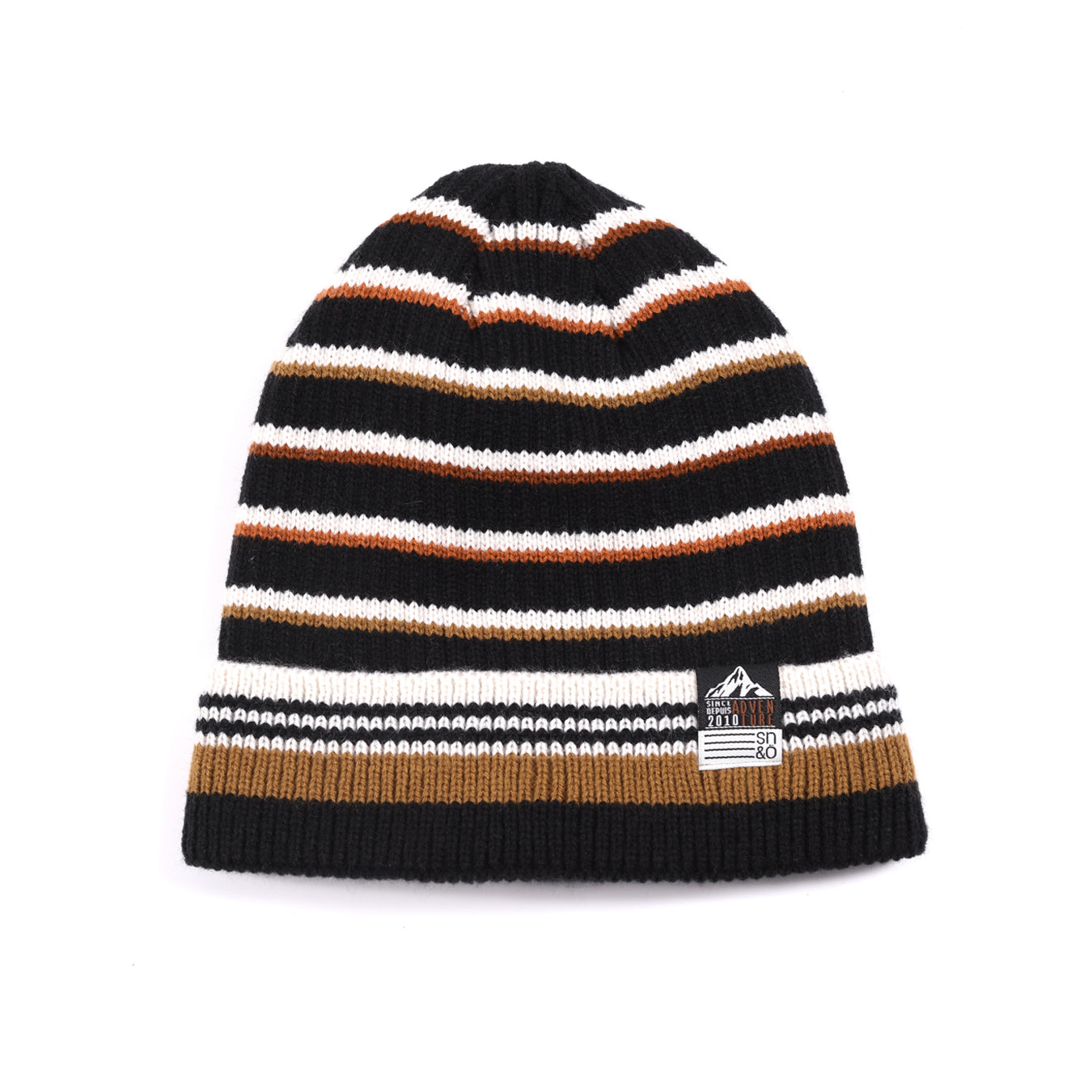 Tuque d'hiver pour enfant garçon par Snö | F21TU317 Golden brown | Boutique Flos, vêtements mode pour bébés et enfants