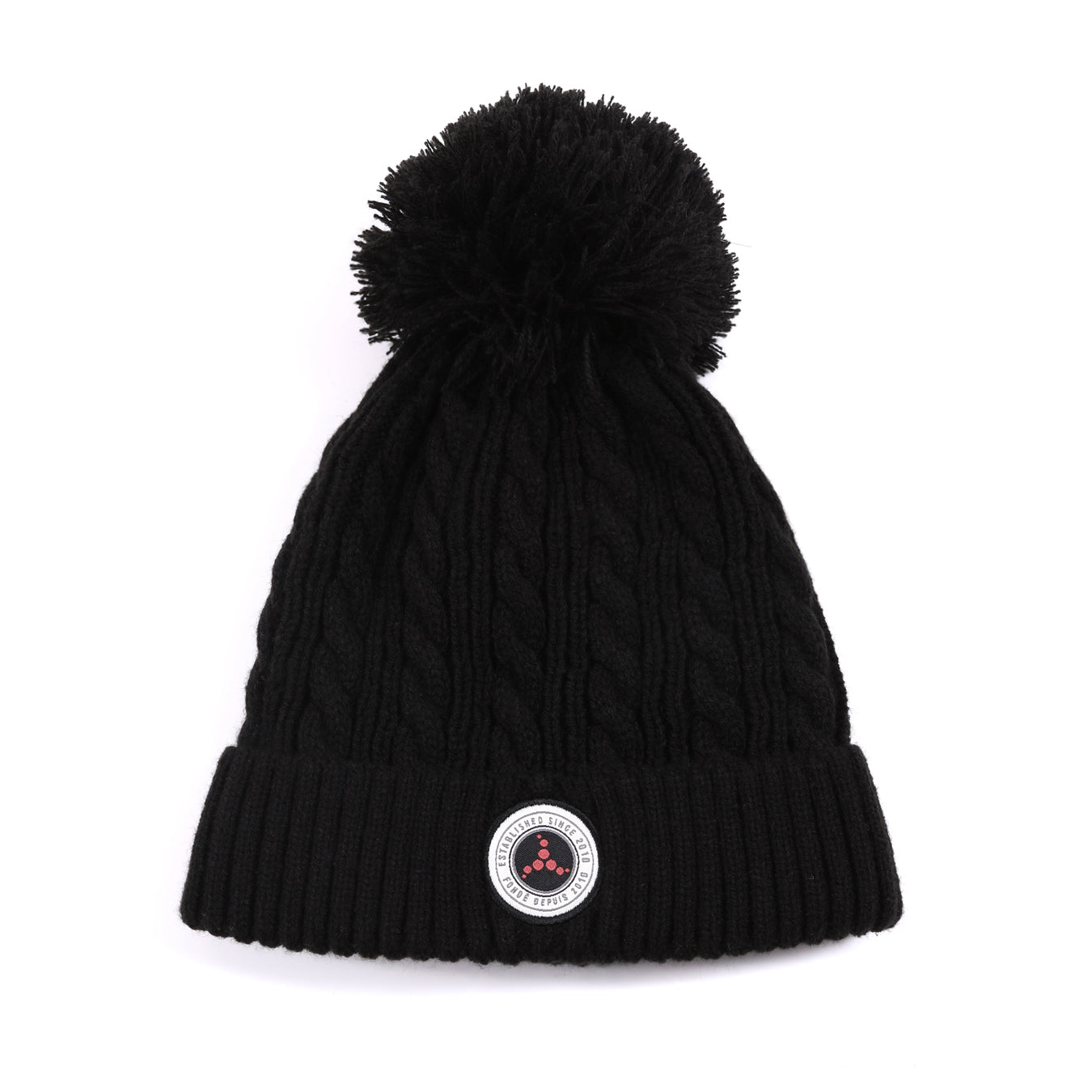 Tuque d'hiver pour enfant fille par Snö | F21TU344 black | Boutique Flos, vêtements mode pour bébés et enfants