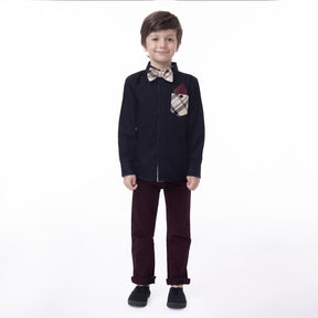 Pantalon pour enfant garçon par Nano | F2325-04 Bordeaux | Boutique Flos, vêtements mode pour bébés et enfants