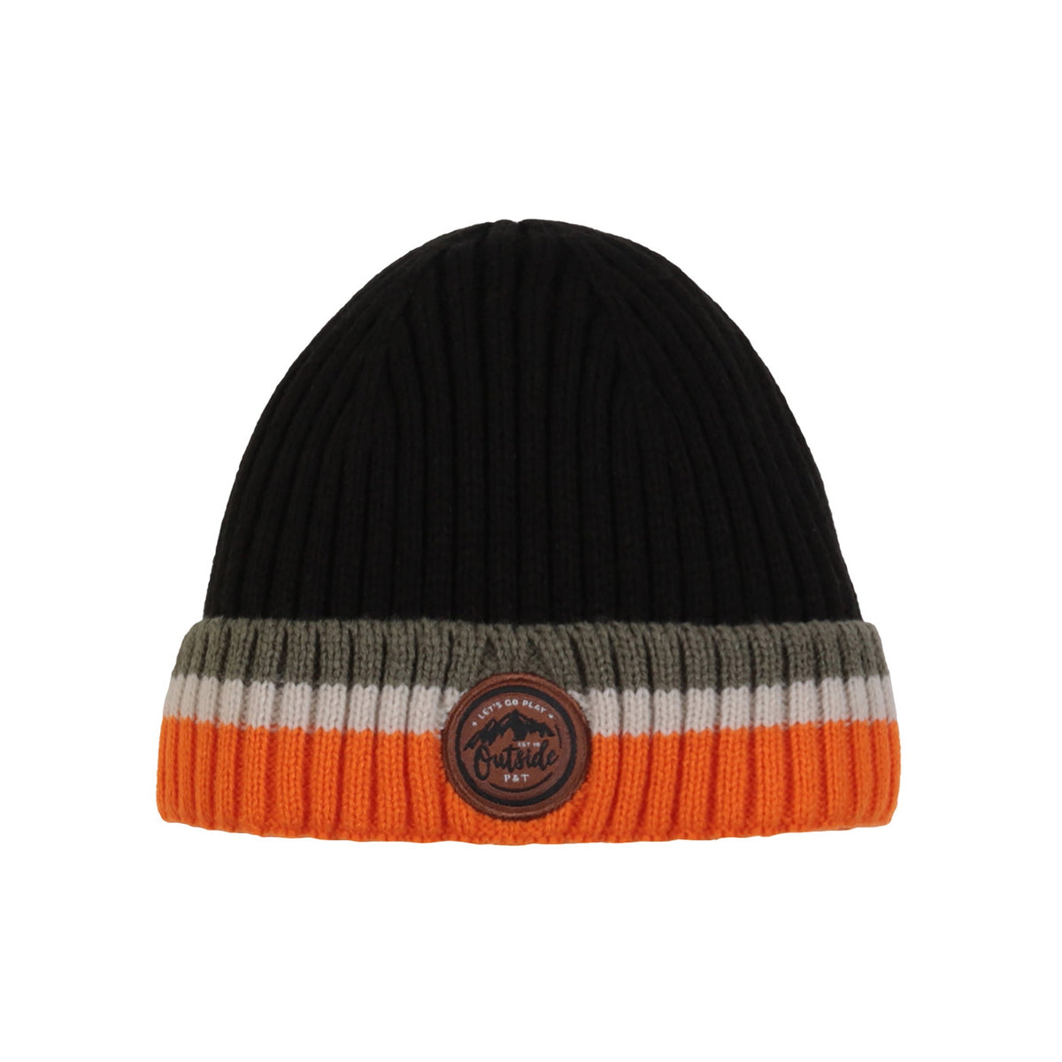 Tuque pour enfant garçon par Peluche Et Tartine | Samuel F23ACC01 Noir | Boutique Flos, vêtements mode pour bébés et enfants