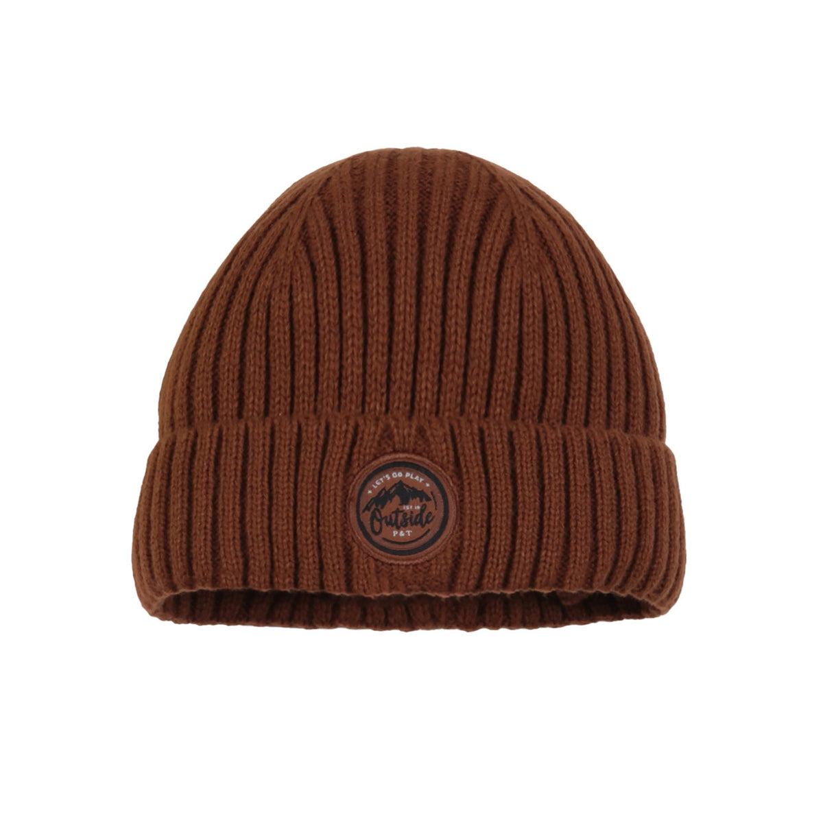 Tuque pour bébé gaçon par Peluche Et Tartine | Samuel F23ACC03 1 Brun | Boutique Flos, vêtements mode pour bébés et enfants