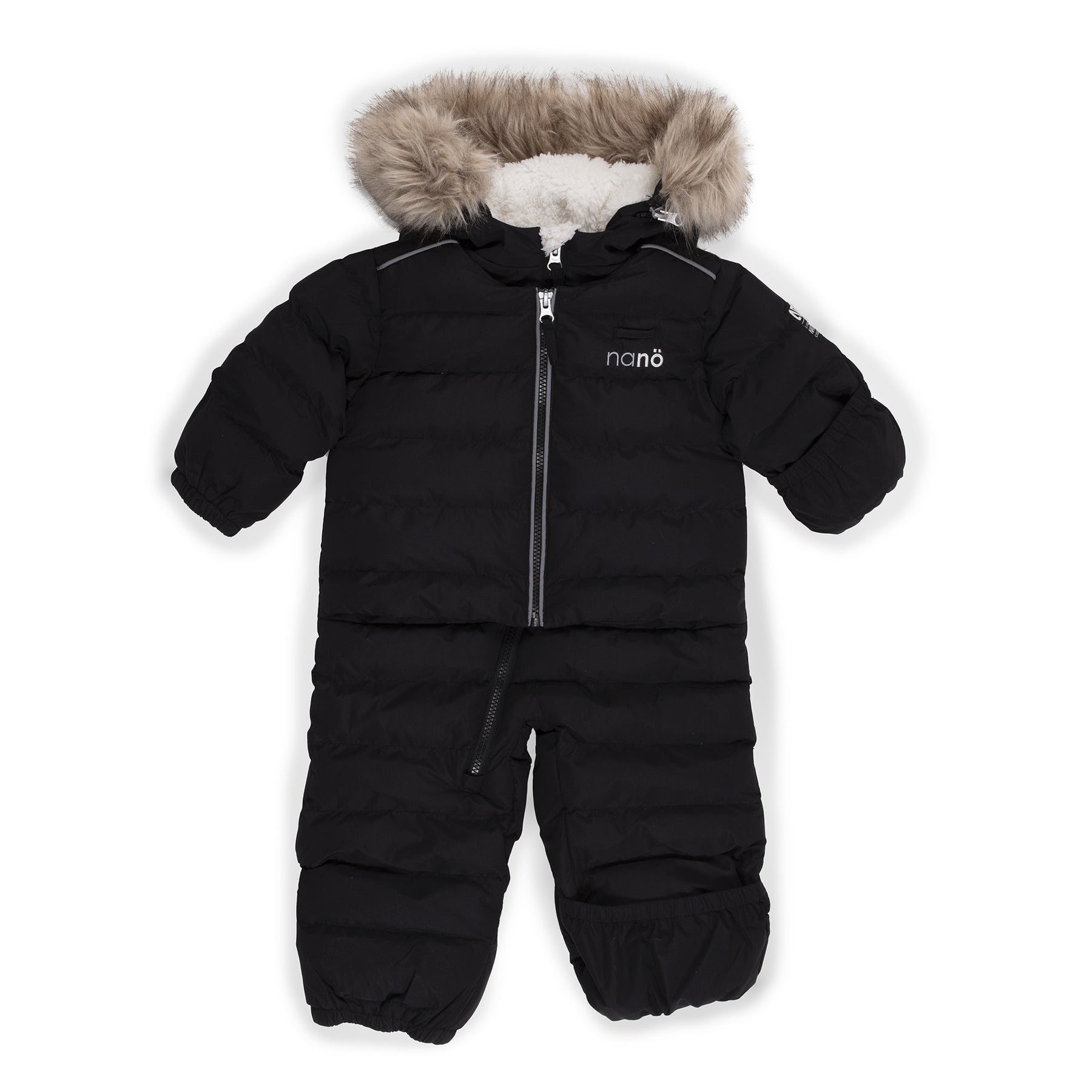 Habit de neige une-pièce pour bébé fille par Nanö | Sydney/F23M600 Noir | Boutique Flos, vêtements mode pour bébés et enfants