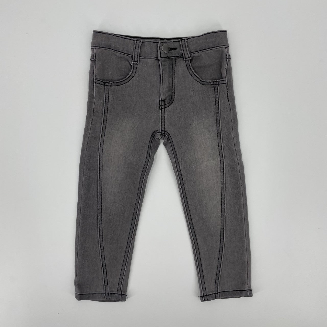 Jeans pour enfant fille par Nasri | MCSPKG00681 GREY DENIM | Boutique Flos, vêtements mode pour bébés et enfants