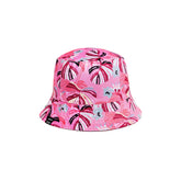 Chapeau réversible pour enfant fille par Headster Kids | PTBHSP2312/Panama 604-RASBERRY-RED | Boutique Flos, vêtements mode pour enfants et enfants