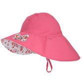 Chapeau réversible pour enfant fille par Calikids | S1715 Rose Éclatant/Hot Pink | Boutique Flos, vêtements pour bébés et enfants