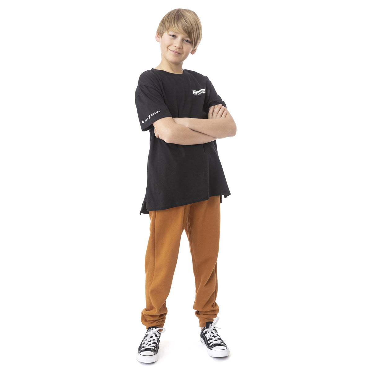 Joggers pour enfant garçon par Nanö | S22L51-02 Orange | Boutique Flos, vêtements pour bébés et enfants