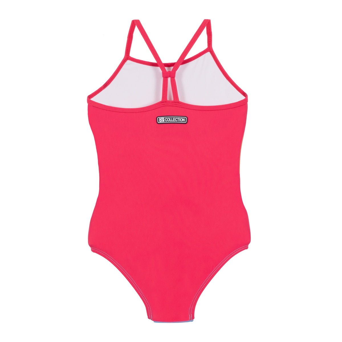 Maillot de bain une-pièce pour enfant fille par Nanö | S22S04-01 Corail | Boutique Flos, vêtements pour bébés et enfants