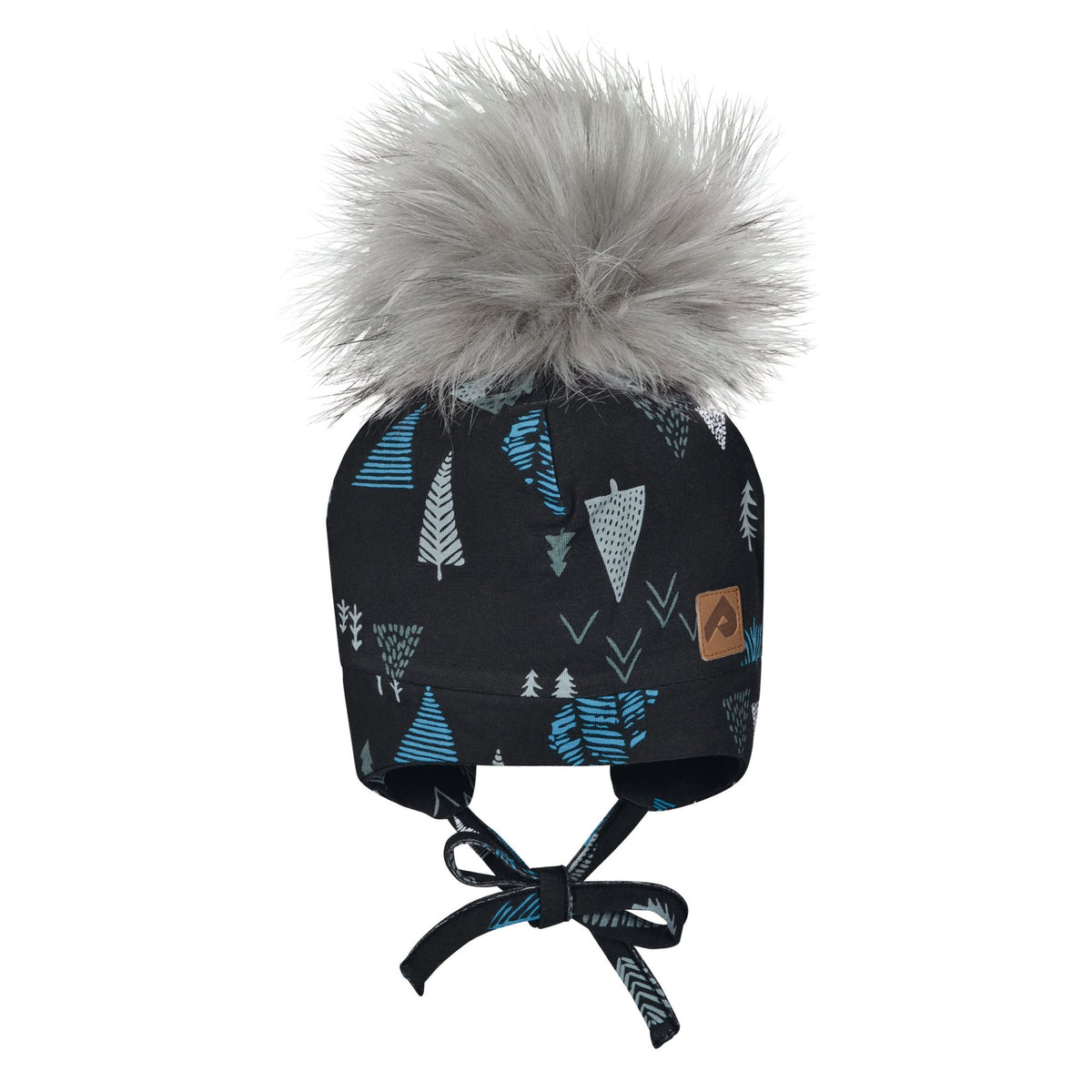 Tuque pour bébé garçon par Perlimpinpin - TU01HH Arbre/Noir - Boutique Flos, vêtements pour bébés et enfants