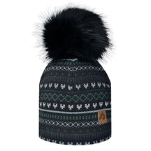 Tuque pour enfant fille par Perlimpinpin - TU02EE Tricot/Noir - Boutique Flos, vêtements pour bébés et enfants