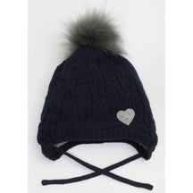 Tuque pour enfant fille par Calikids- W2113 NAVY - Boutique Flos, vêtements pour bébés et enfants